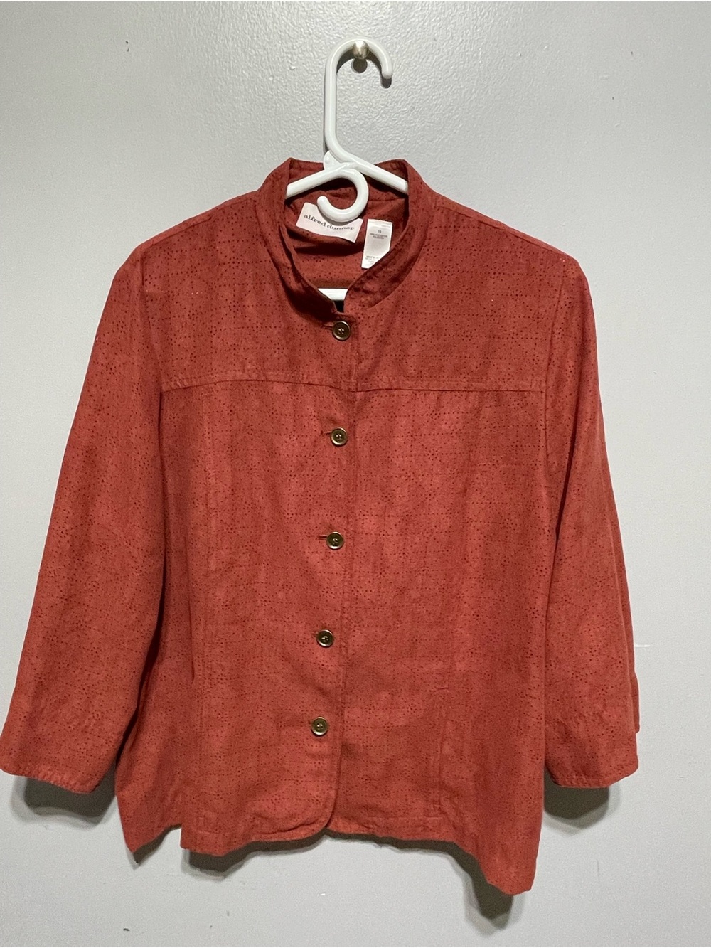 Alfred Dunner Rust Button-Front Jacket